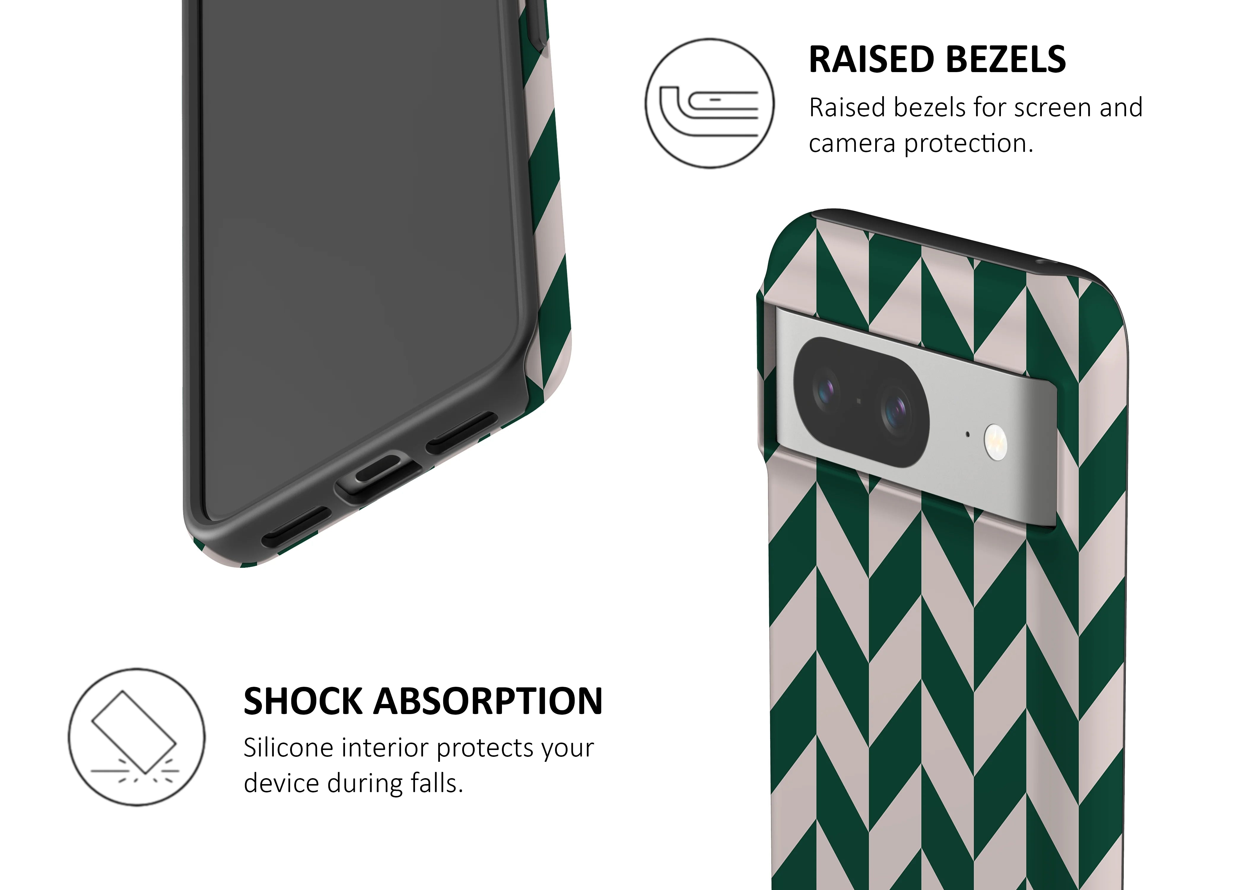 GREEN CHEVRON CHECKERS