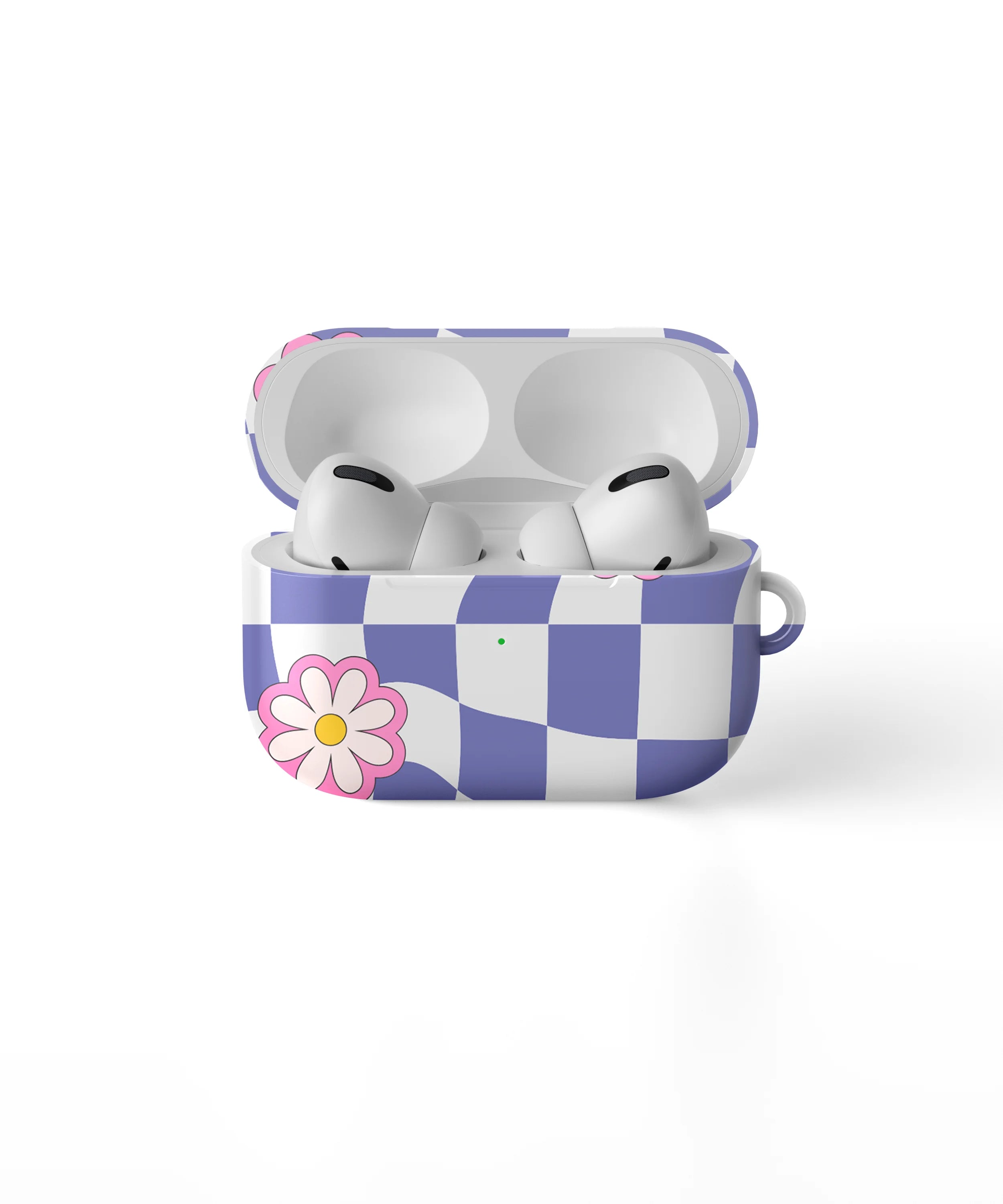 WAVY CHECK AND FLOWERS - AIRPOD CASE