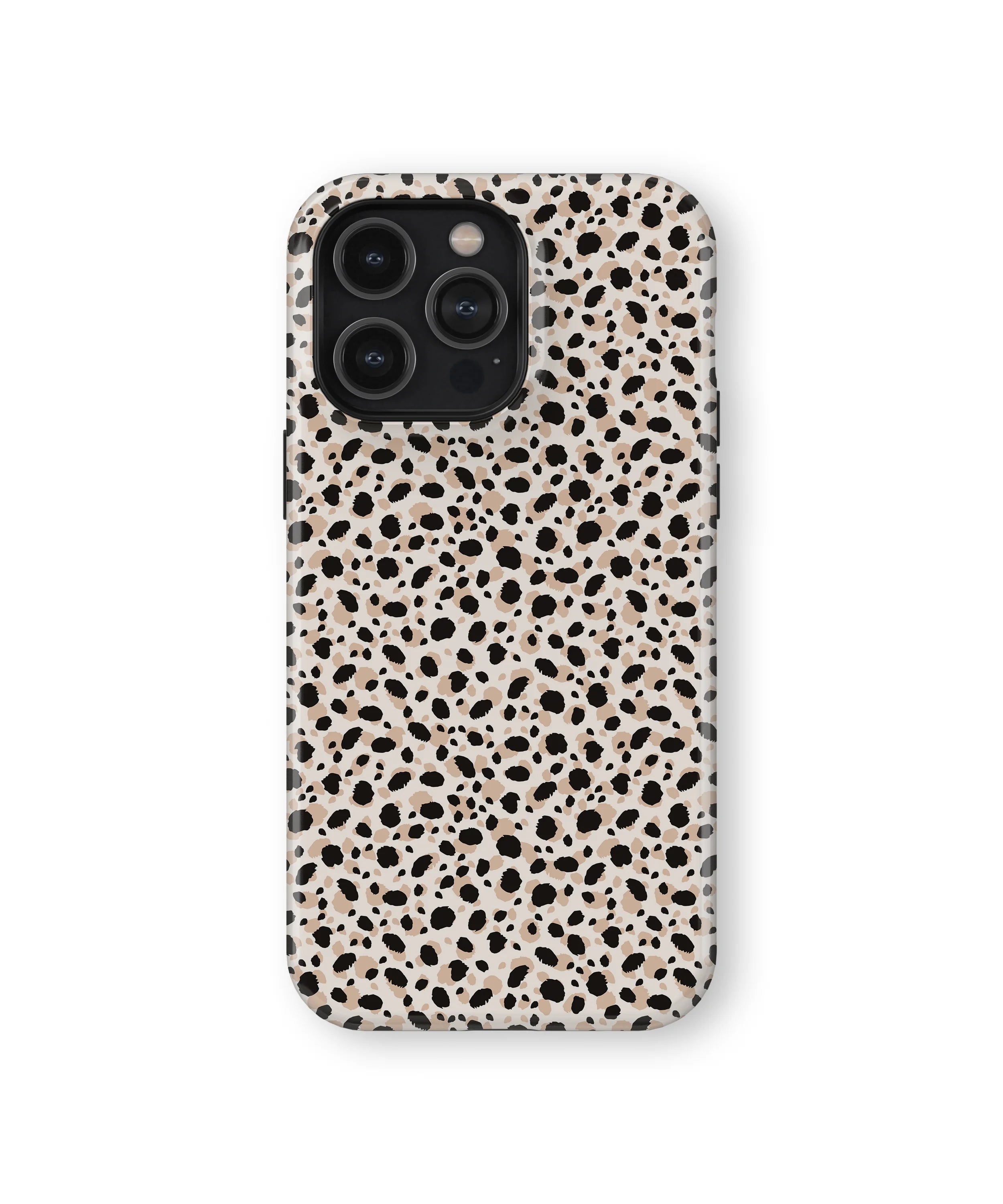 black and white dot phone case