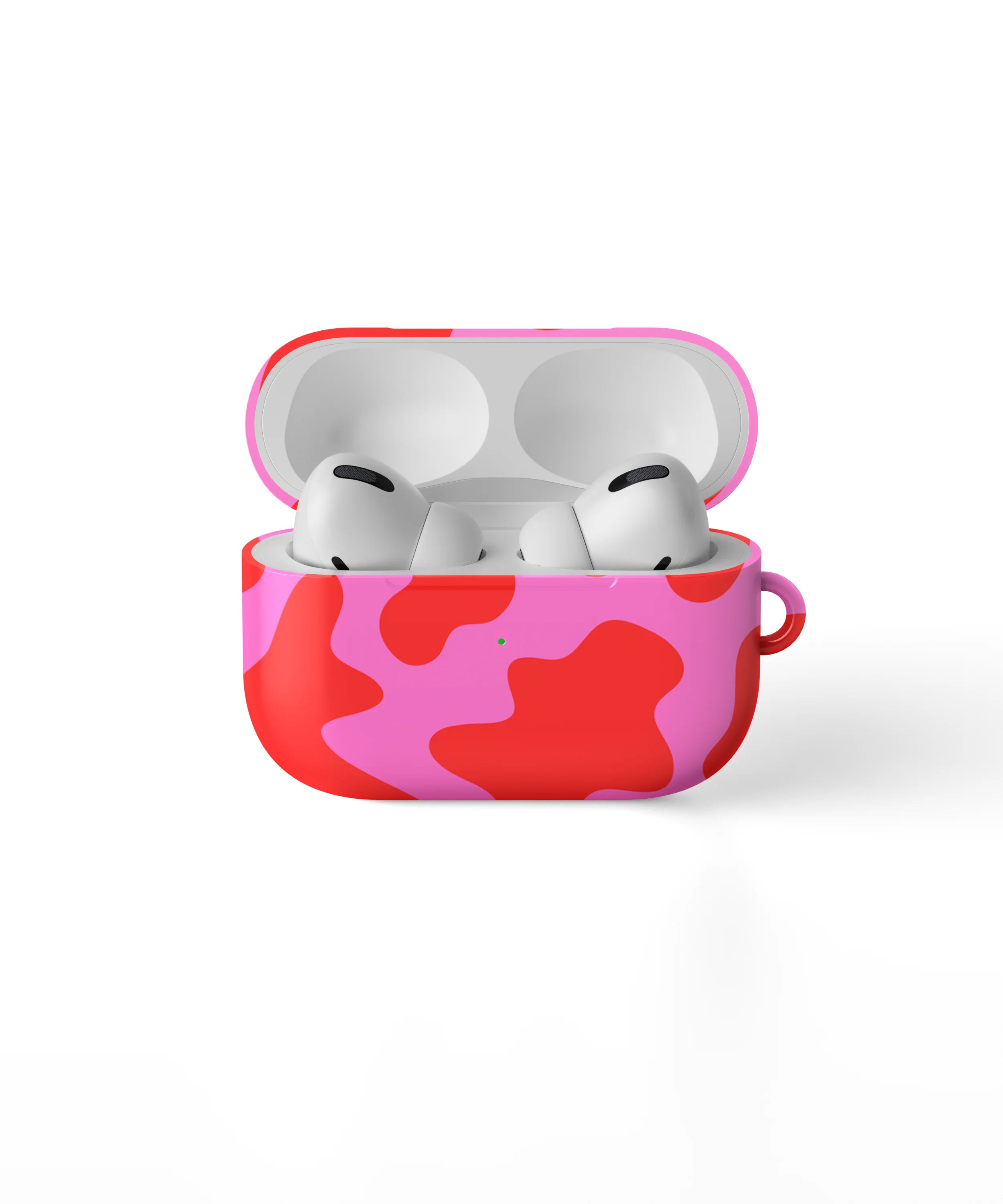 PINK AND RED COW PRINT - AIRPOD CASE