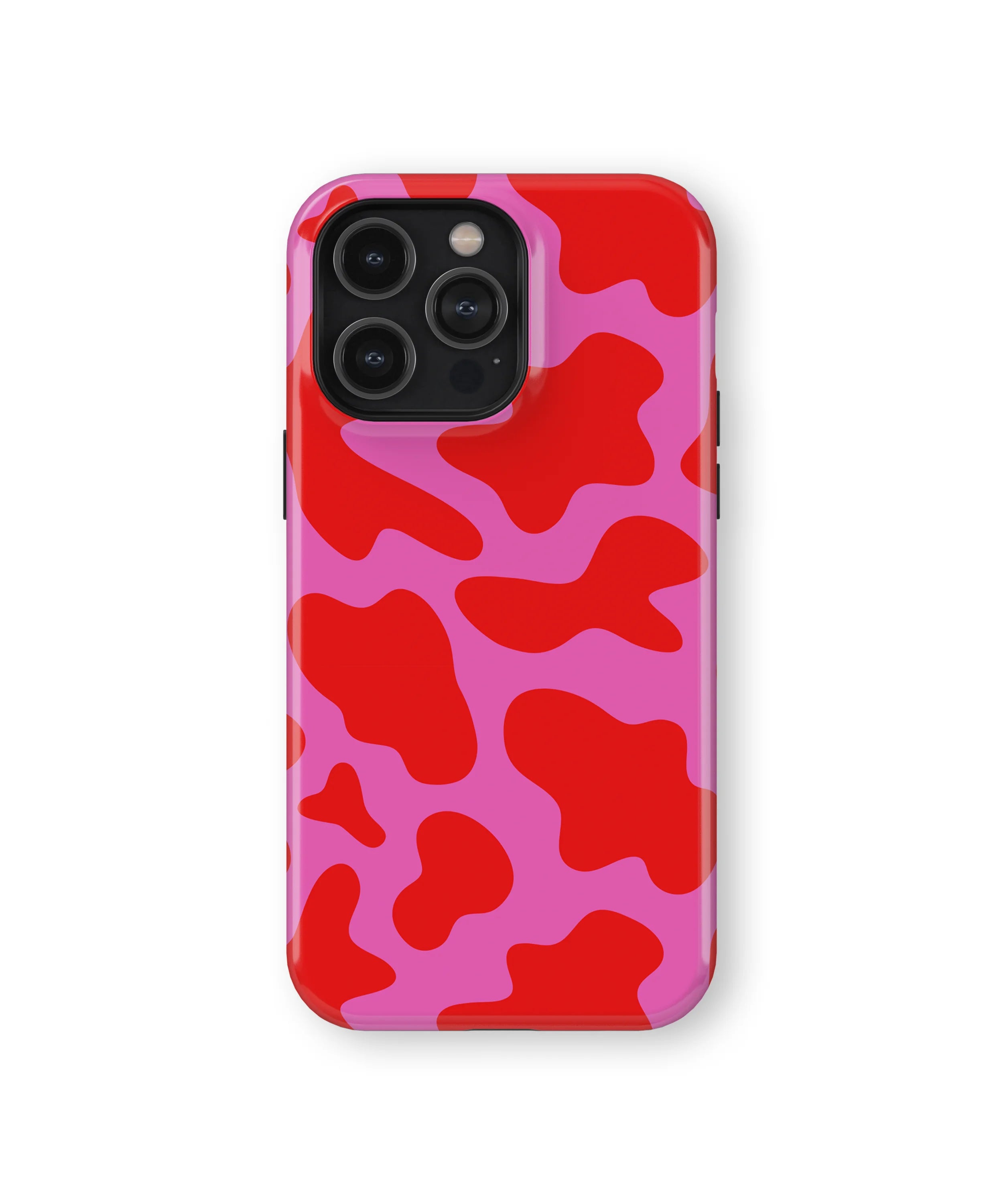 PINK AND RED COW PRINT