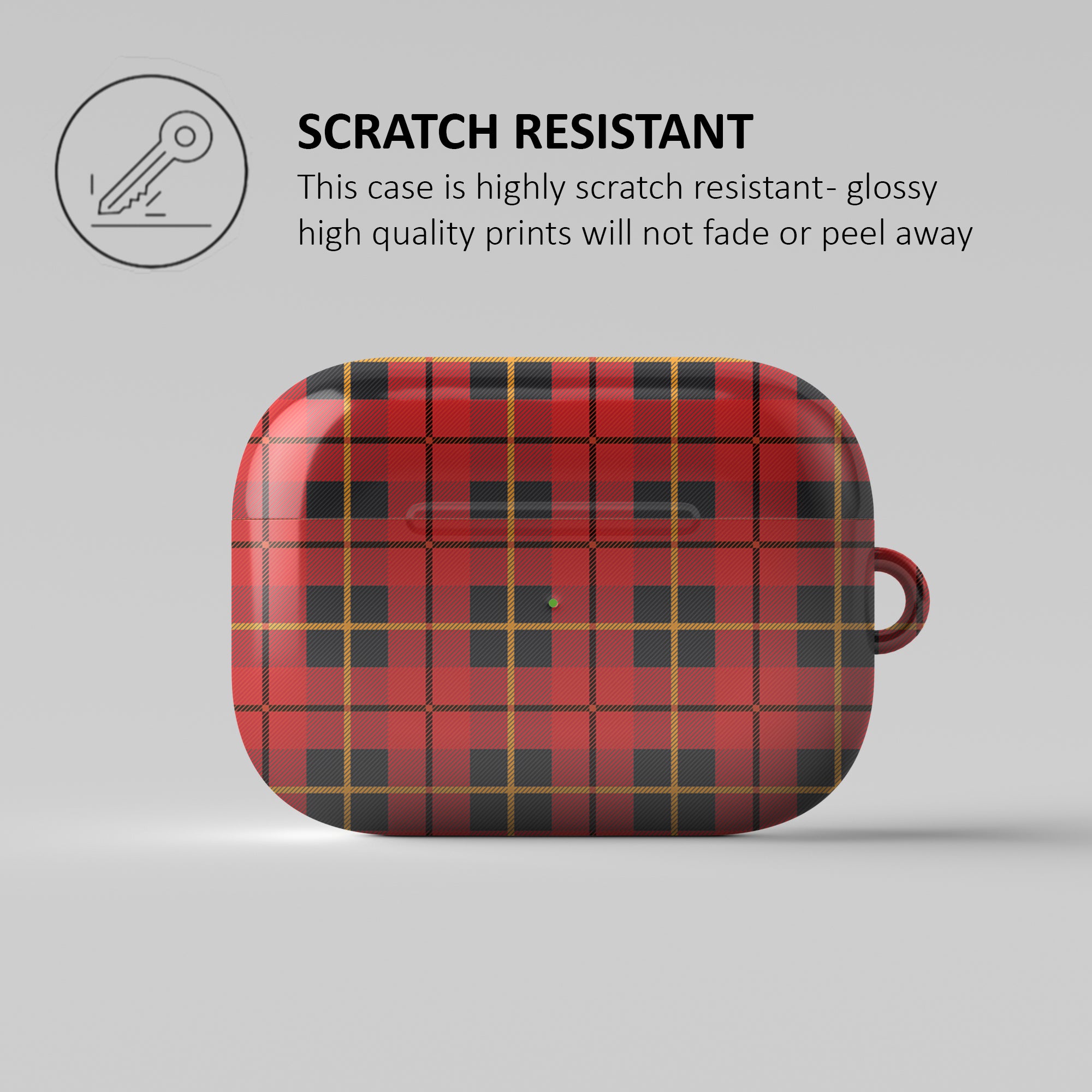 RED TARTAN - AIRPOD CASE