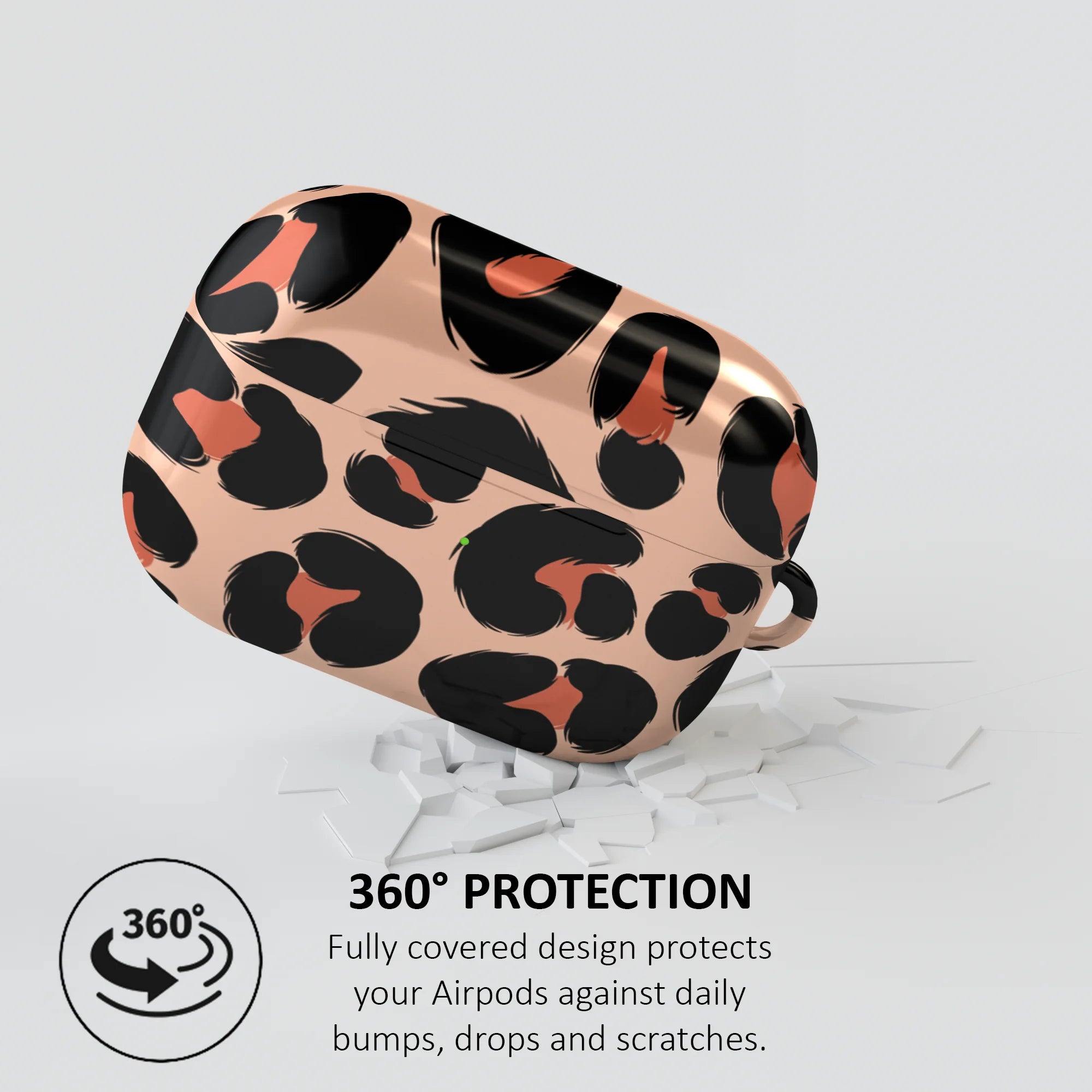 BEIGE LEOPARD PRINT - AIRPOD CASE