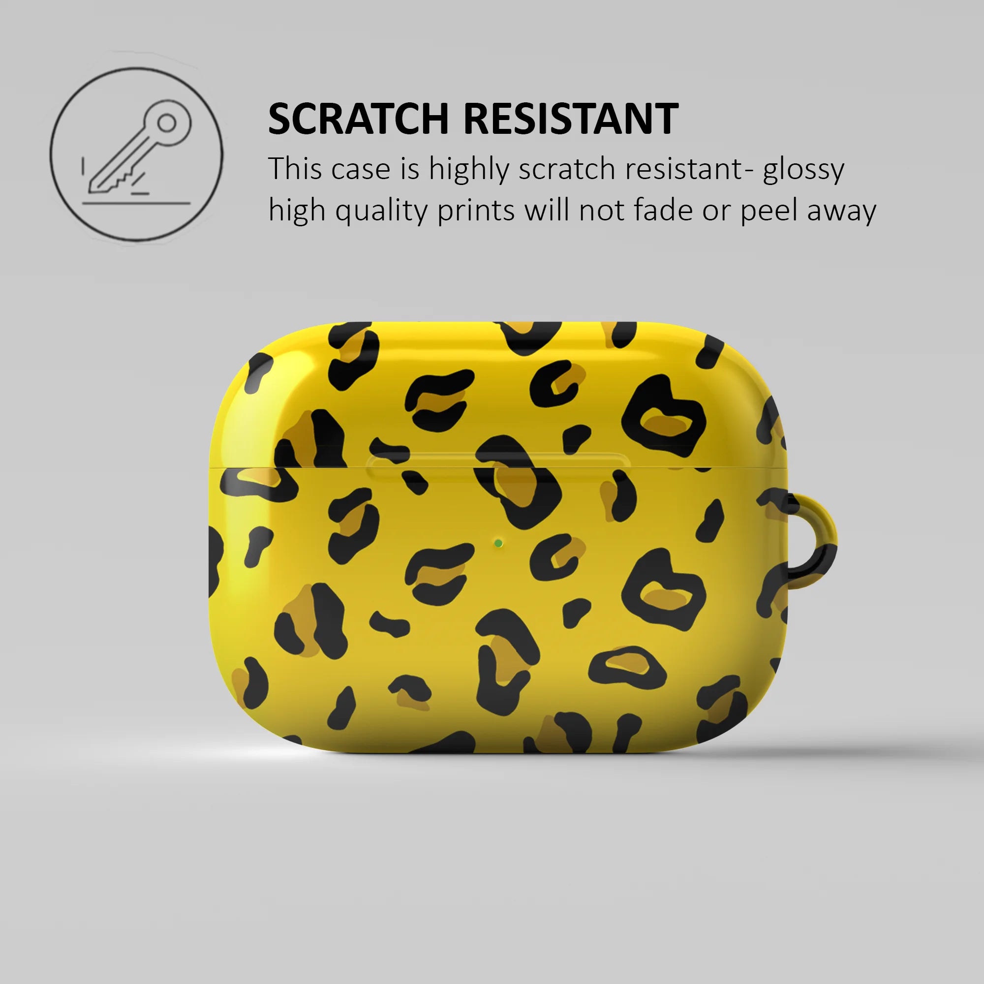 YELLOW LEOPARD PRINT - AIRPOD CASE