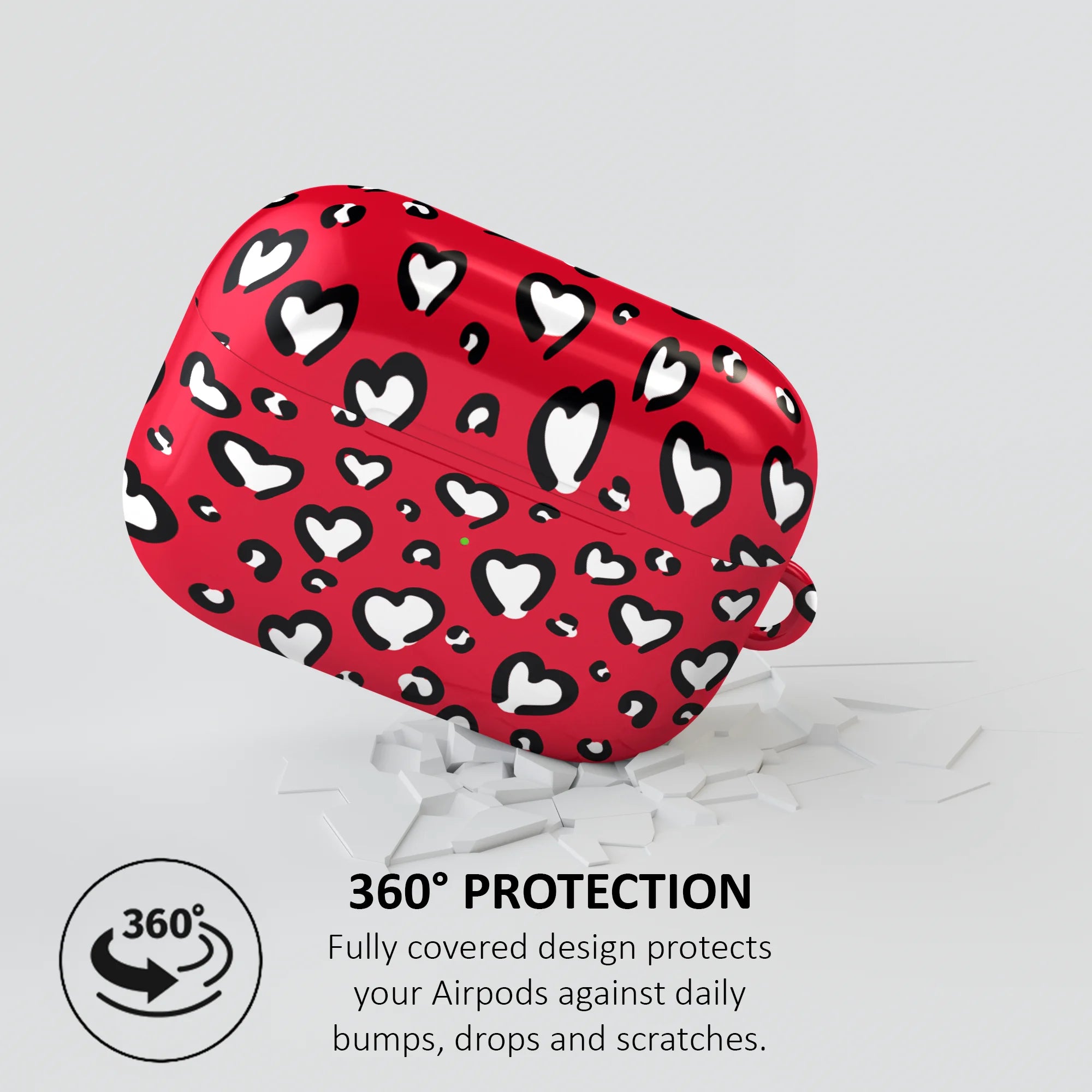 HEARTS LEOPARD - AIRPOD CASE