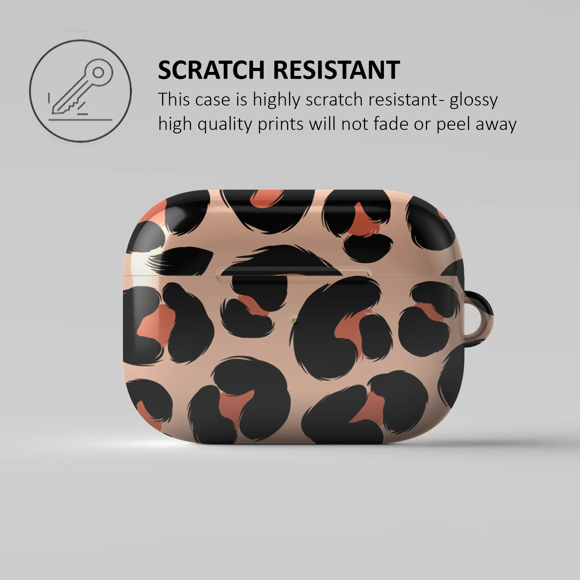 BEIGE LEOPARD PRINT - AIRPOD CASE